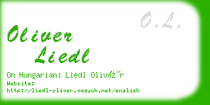 oliver liedl business card